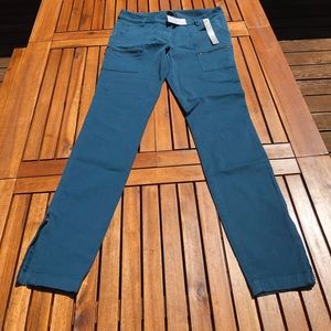 NWT LOFT Moto style pants w/ankle zippers sz 6Tall